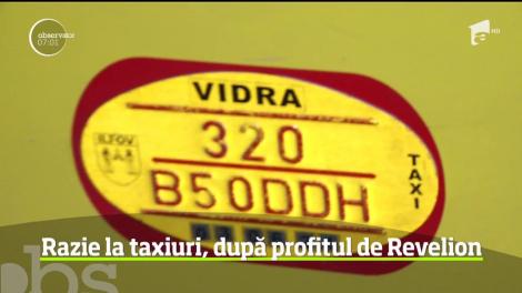 Razie la taxiuri, după profitul de Revelion