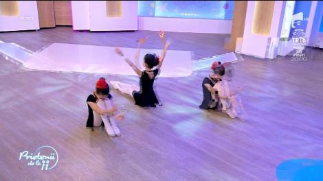 Micile balerinele de la Bucharest City Ballet, invitate la Prietenii de la 11!