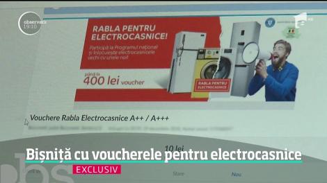 Bișniță cu voucherele pentru electrocasnice