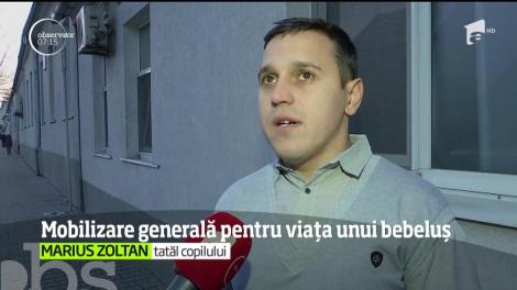 Mobilizare generală pentru un bebeluş de numai o săptămână, care s-a născut cu o gravă malformaţie la inimă