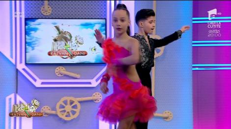Sunt mici, dar dansează senzațional! Alexandru Vătafu şi Sofia Roşu, vicecampioni ai României, au făcut spectacol la „Neatza cu Răzvan și Dani” – VIDEO