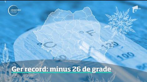 Au fost minus 26 de grade în cea mai geroasă noapte din acestă iarnă. Mulţi oameni au ajuns la spital după ce au îngheţat în case
