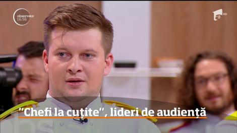 Emisiunea „Chefi la cuțite" a fost lider de audiență