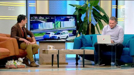 Smiley News. Cel mai frumos accident: Un șofer român a lovit mașina de poliție