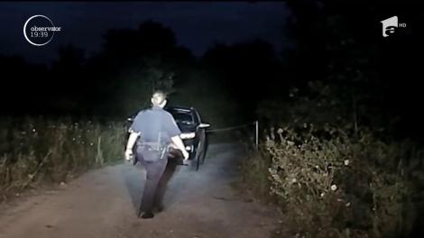 Luptă pe viață și pe moarte între o poliţistă şi un bărbat dat în urmărire generală! Atenție, imagini tulburătoare! – VIDEO