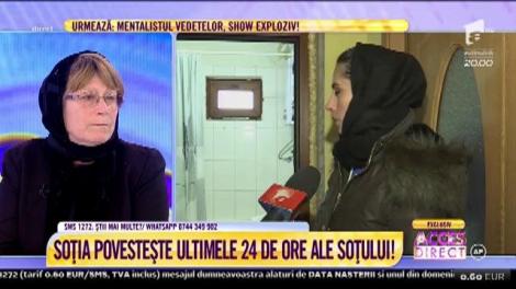 Soția bărbatului, decedat în baie, povestește ultimele 24 de ore ale soțului: "Am sunat imediat la ambulanță, nu cum spun rudele lui"