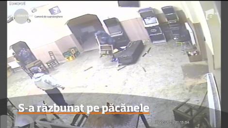 Local de jocuri de noroc distrus de un client nervos