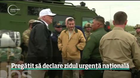 Donald Trump se pregăteşte să declare construcţia zidului de la frontiera cu Mexicul, urgenţă naţională
