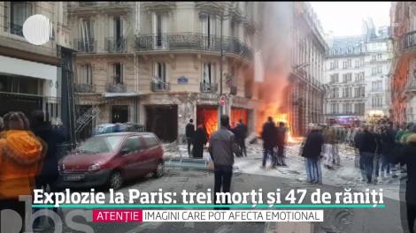 O brutărie pariziană a fost spulberată de o explozie puternică