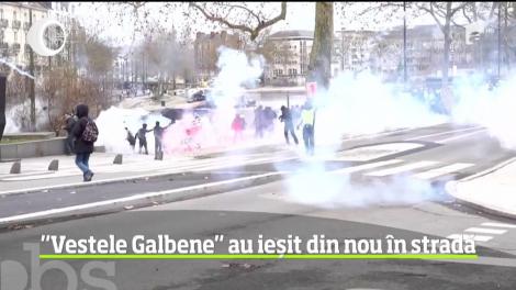 Noi violențe în Franța, într-un nou protest al „vestelor galbene”! Promisiunea lui Emmanuel Macron - VIDEO
