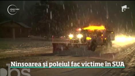 Ninsoarea și poleiul fac victime în Statele Unite