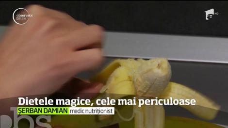 După Sărbători, tot mai mulţi români se gândesc la diete. Pe net chiar circulă câteva aşa zise cure-minune cu un singur aliment