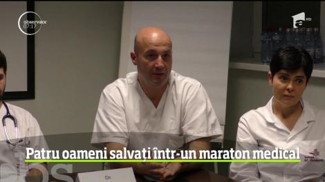 Patru oameni salvați într-un maraton de transplanturi
