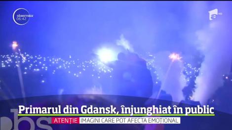Primarul oraşului polonez Gdansk este internat în stare critică după ce a fost înjunghiat pe scena unui spectacol de binefacere, în faţa a sute de spectatori