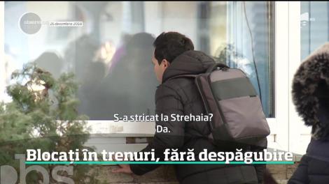 Câteva zile de ger au ţinut din nou trenurile blocate pe calea ferată. Garniturile din Vestul ţării au avut chiar şi patru ore întârziere