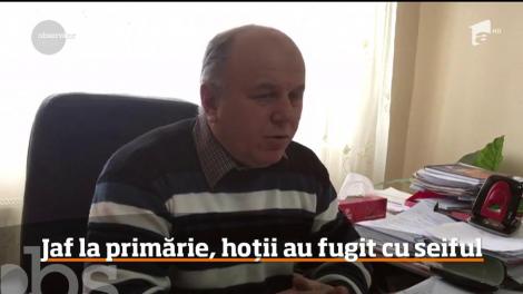 Jaf la o primărie din judeţul Iaşi, hoții au fugit cu seiful