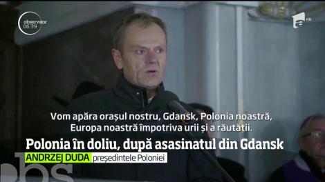 Polonia, în stare de şoc după asasinarea brutală a primarului din Gdansk! Zeci de manifestații împotriva violenței au avut loc în toată țara