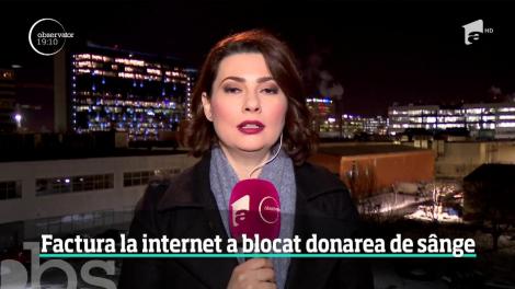 Donarea de sânge, blocată în toată ţara! Institutul de Hematologie a uitat să plătească factura la internet
