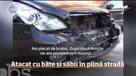 Un tânăr din Craiova a fost atacat, în plină stradă, cu bâte şi săbii
