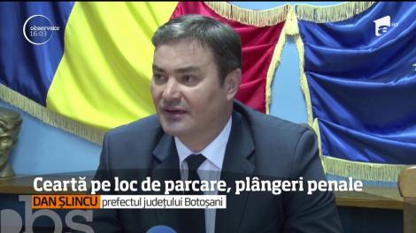 S-a lăsat cu pl&acirc;geri penale, după o dispută pe un loc de parcare de la Prefectura Botoşani!