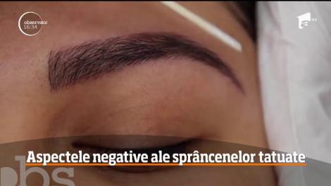 Aspectele negative ale sprâncenelor tatuate