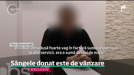 Sângele donat de români scos la vânzare