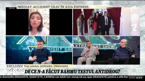 Scandal în direct la "Xtra Night Show"! Adriana Bahmuţeanu a explodat! "Mă judecă doar Dumnezeu"
