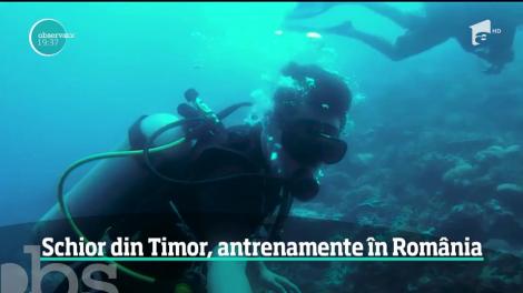 Yohan Goncalves, schior din Timorul de Est, se antrenează în România pentru Campionatele Mondiale de schi alpin