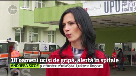 Numărul morţilor răpuşi de gripă &icirc;n Rom&acirc;nia a ajuns la 18