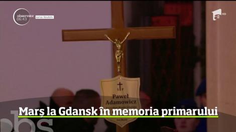 Marş imresionant la Gdansk, în memoria primarului asasinat