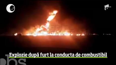 Explozie urmată de un incendiu la o conductă de combustibil din Mexic. Cel puţin 20 de oameni au murit