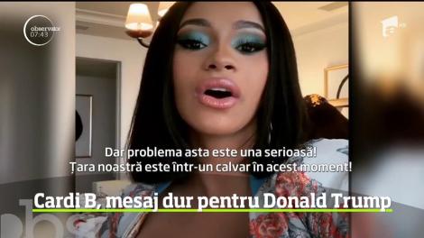 Cardi B l-a criticat dur pe presedintele american Donald Trump!