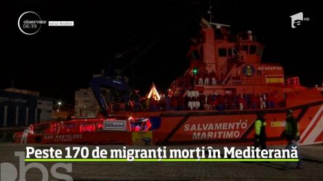 Tragedie în apele Mării Mediterane, după ce două barci pline cu migranţi s-au scufundat! Cel puţin 170 de oameni au murit