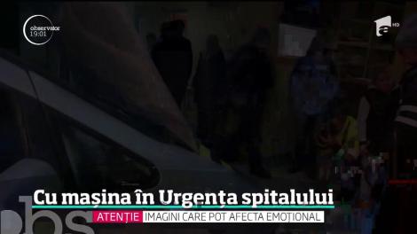 UPDATE! Un individ a intrat în plin cu autoturismul în Unitatea de Primiri Urgenţe de la spitalul din Craiova