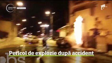 Pericol de explozie &icirc;n faţa unei pensiuni din Bacău, după ce un t&acirc;năr a intrat &icirc;ntr-o ţeavă de gaze