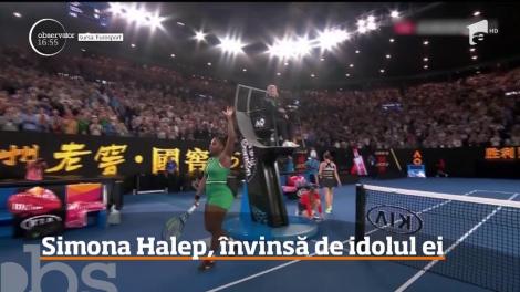 Simona Halep a fost învinsă de idolul ei, Serena Williams