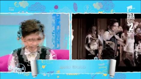 Mario, elevul lui Cezar Ouatu, în platoul "Prietenii de la 11"