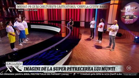 Imagini de la super petrecerea lui Munti, câștigătorul "Chefi la cuțite", sezonul 6