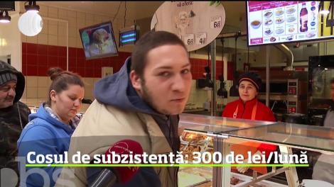 Coșul de subzistență: 300 de lei/lună