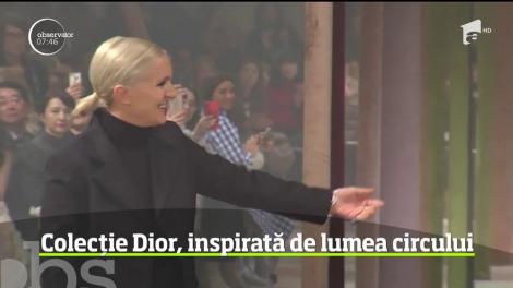 Celebra casă Dior a inaugurat săptămâna modei de la Paris printr-o colecţie inspirată din lumea circului