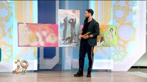 Dani Oțil a primit trei tablouri de la Mariana Calfa