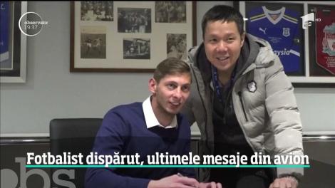Avionul în care se afla fotbalistul Emiliano Sala este de negăsit. Ultimele mesaje ale sportivului