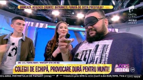 "Acum să te vedem, uriașule!" Colegii de echipă au avut cea mai tare provocare, în direct, pentru Munti, câștigătorul ”Chefi la cuţite”