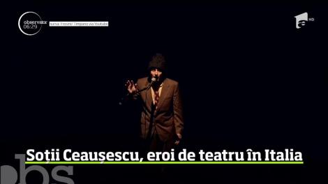 Soţii Ceauşescu sunt eroii unui spectacol de teatru prezentat, cu succes, de doi actori italieni, la Roma şi în alte oraşe din peninsulă