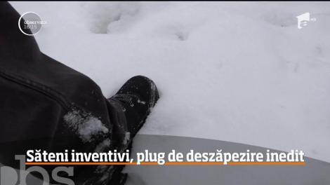 Săteni inventivi, plug de deszăpezire inedit