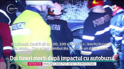 Doi tineri morți după impactul cu un autobuz, în Capitală