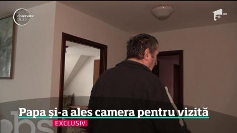 Camera unde va fi cazat Papa Francisc în Harghita
