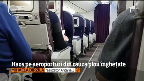 Haos pe aeroporturi din cauza ploii înghețate