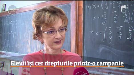 Elevii își cer drepturile printr-o campanie