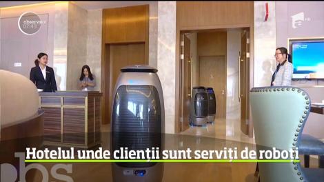 Hotelul unde clienții sunt serviți de roboți